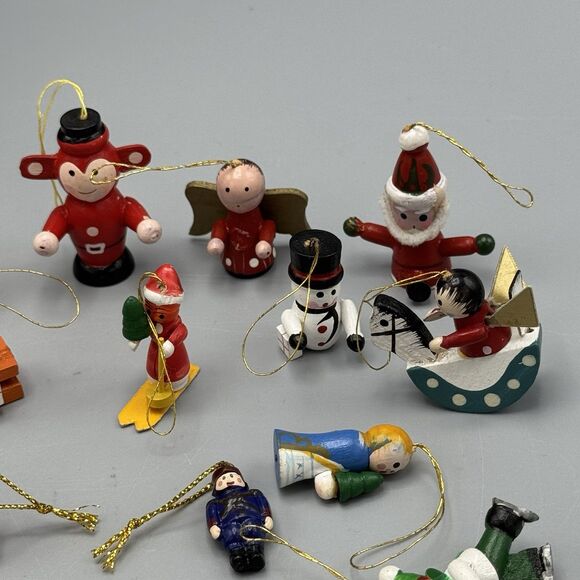 Kurt Adler Wood Gift Tower Tree Advent Calendar Star 13" Tall 25 Mini Orn READ - Picture 11 of 15